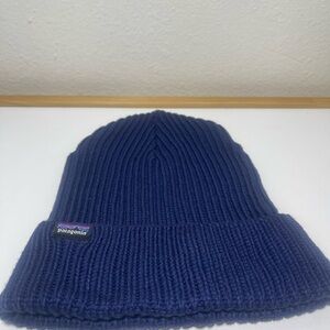 Patagonia Fisherman's Rolled Beanie Navy Blue OS Unisex